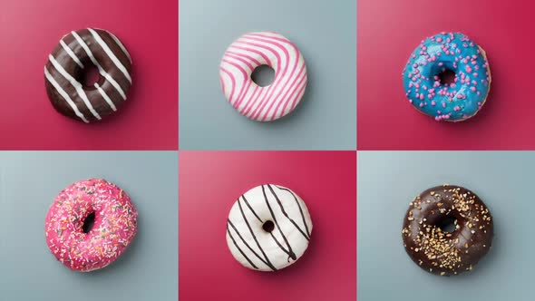 Various Colorful Donuts