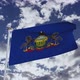 Pennsylvania Flag With Sky - VideoHive Item for Sale