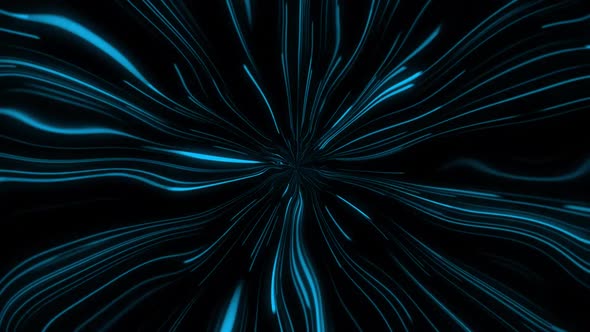 abstract space background with movement. neon lights loop.