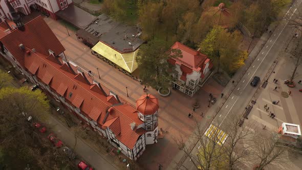 Aerial view of Svetlogorsk resort town