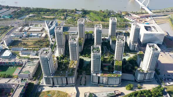 Nanjing City, Jiangsu Province, urban construction landscape