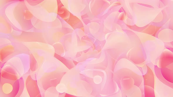 Soft Pink Abstract Shapes