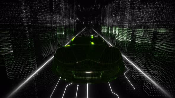 Coding Matrix Software To Fly On Futuristic Transport In Digital Cyberspace alt