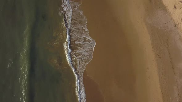 aerial view of a beach in the south of morocco