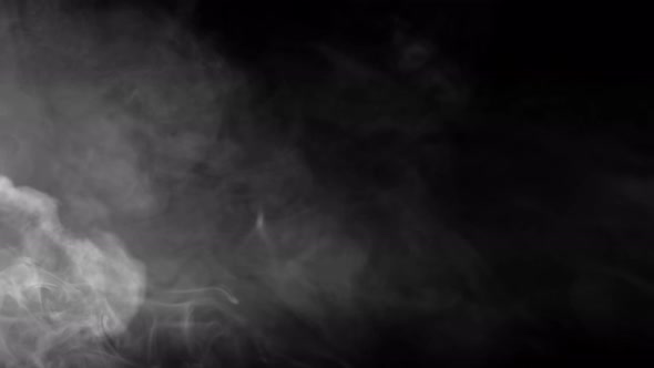 Smoke on Isolated Black Backgroind. Misty Texture alt
