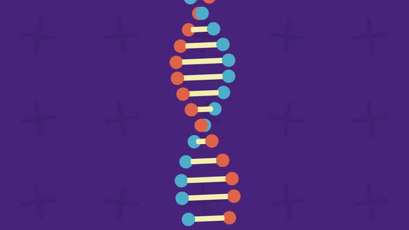 Spiral Dna Molecular Background