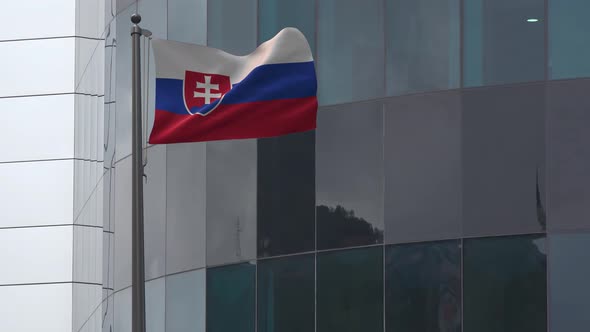 Slovakia Flag Background 4K