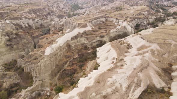 Cappadocia Landscape Aerial View. Turkey. Goreme National Park