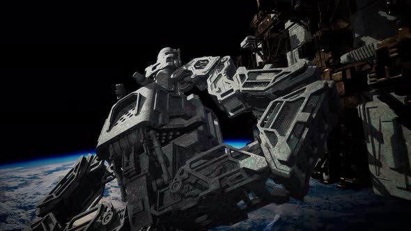 Flying an Animated Space Station alt