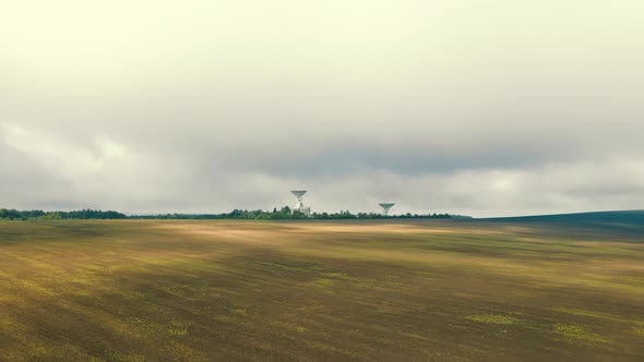 Flight Near the Astronomical Radio Telescope