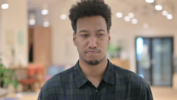 African American Man Smelling Bad Smell