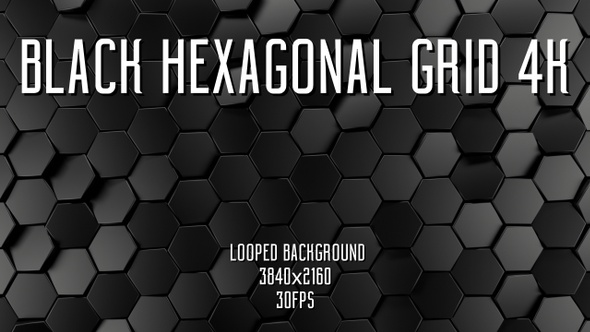 Black Hexagonal Grid