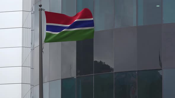 The Gambia Flag Background 4K