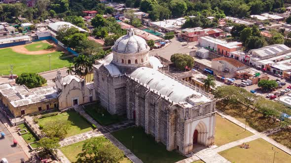 hyperlapse in church of Uman, Yucatán