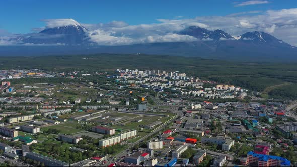 PetropavlovskKamchatsky City Aerial