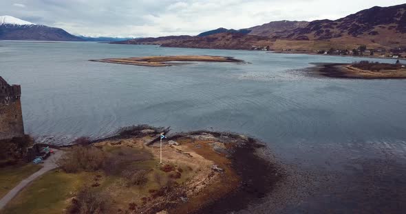 4 K Eilean Donan Aerial