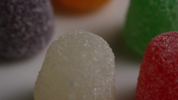 Rotating shot of gumdrop candy - CANDY GUMDROPS 010