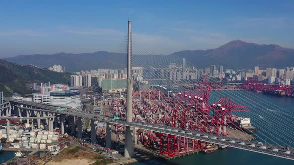 Cargo terminal from top