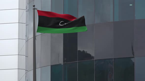 Libya Flag Background 4K