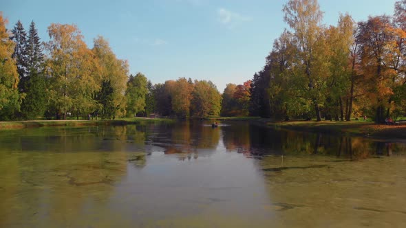 The Beauty of an Autumn Park in St