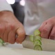 Hands of Chef Cutting Fresh Cucumber - VideoHive Item for Sale