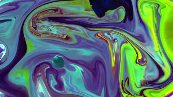 Abstract Colorful Sacral Liquid Waves Texture 54