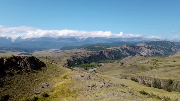 Timelapse of Chuya River in the Kurai Steppe