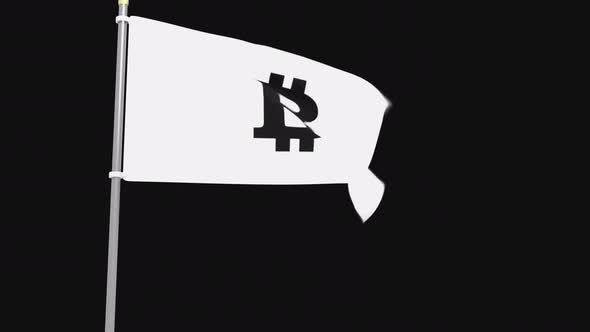 Bitcoin Animated Flag