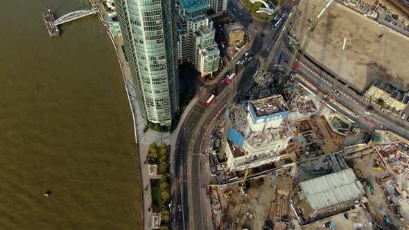 Awesome Drone Shot Buildings in City of London