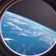 Earth As Seen Through Window Of Spaceship, Flight Of The Space Station Above The - VideoHive Item for Sale