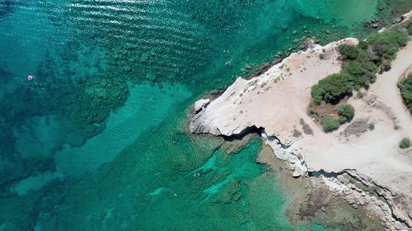 Mediterranean Coast, Cyprus, Aerial View