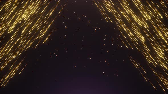 Gold Line Particles