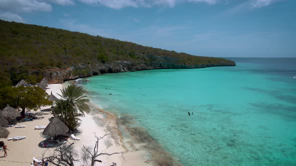 Cas Abou Beach on the Caribbean Island of Curacao Playa Cas Abou in Curacao Caribbean Tropical White