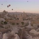 Cappadocia Aerial Shot of Rock Chimneys and Uchisar Castle in Goreme Turkey - VideoHive Item for Sale