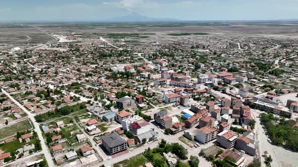 Old City in Turkey aerial view 4 K