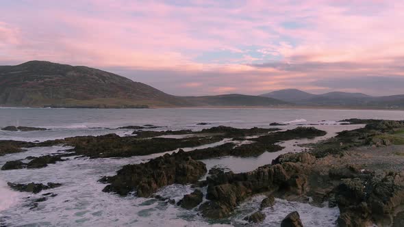 Aerial View Tullagh Bay Inishowen  County Donegal Republic Ireland