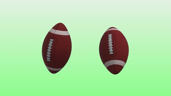 4K Football Balls Background Seamless Loop