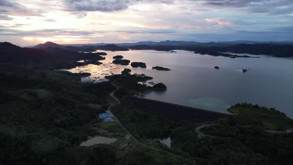 Aerial View of Fish Farms in Norway