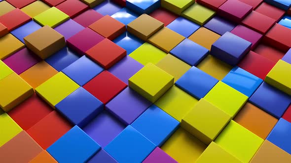 Random Colored Cubes