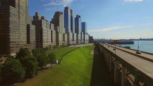 Modern High Rise Office Buildings in Business Finance District