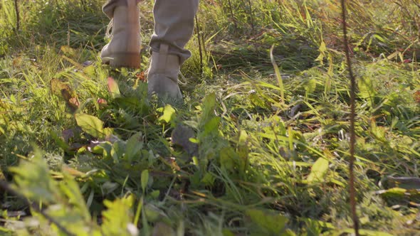 Walking On Green Grass