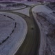 Evening Roundabout In Winter - VideoHive Item for Sale