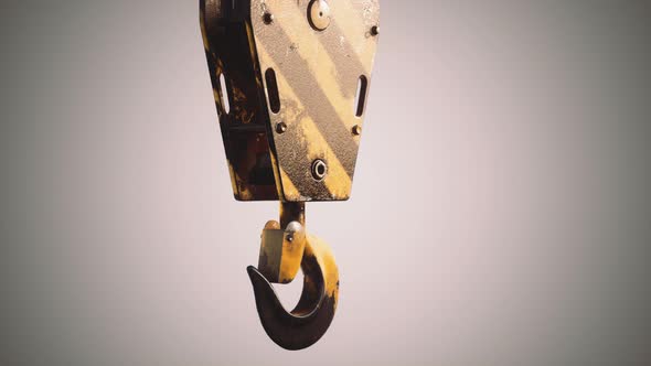 Old Lifting Metal Crane Hook