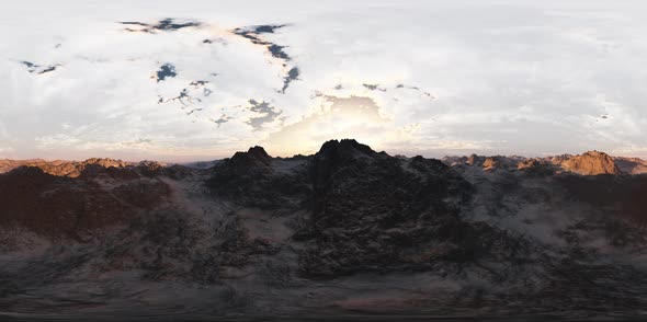 Aerial Vr 360 Panorama of Mountains