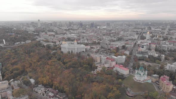 Kyiv, Ukraine. City View. Aerial Landscape