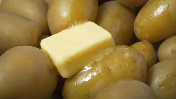 Butter Melting On Hot Potato