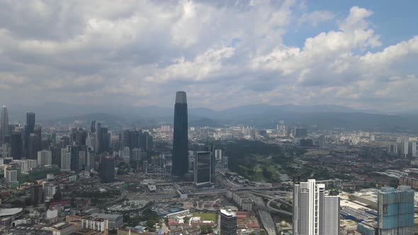 View of Kuala Lumpur City Centre and one of the landmarks in Kuala Lumpur