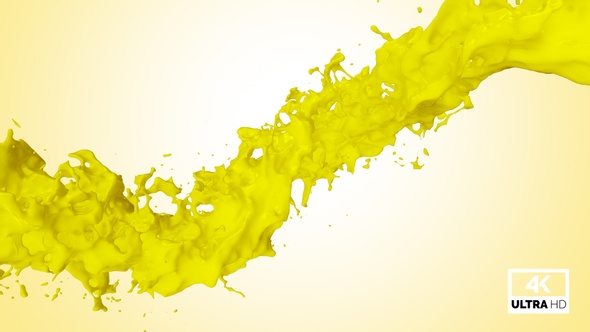 Twisted Yellow Paint Splash V2