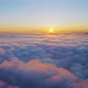 Sunset Flight Above Clouds - VideoHive Item for Sale