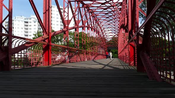 Berlin City - Tegel Lake - Park Bridge